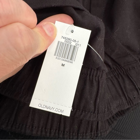 Old Navy NWT Black Pulla Utility Pants - Picture 8 of 8